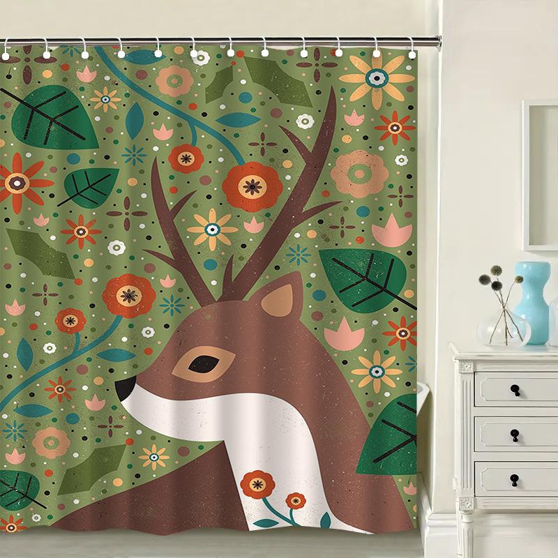 Cartoon Marine Creatures Washable Dirt-Resistant Shower Curtain Shower Head Waterproof Polyester Bath Curtain For Home Decor W60H190(CM)-1 Pcs
Cartoon Marine Creatures Washable Dirt-Resistant Shower Curtain Shower Head Waterproof Polyester Bath Curtain For Home Decor W60H190(CM)-1 Pcs