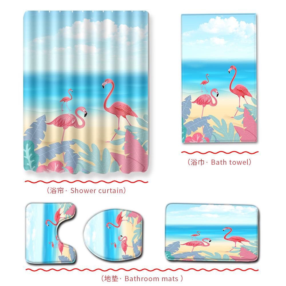 Фламинго Занавеска для душа для ванной Полотенце для ванной Коврик для пола Набор из пяти предметов Ковер для ванной и туалета Коврик для ног для душа 180 * 180 + 45 * 75 + 70 * 140
Фламинго Занавеска для душа для ванной Полотенце для ванной Коврик для пола Набор из пяти предметов Ковер для ванной и туалета Коврик для ног для душа 180 * 180 + 45 * 75 + 70 * 140