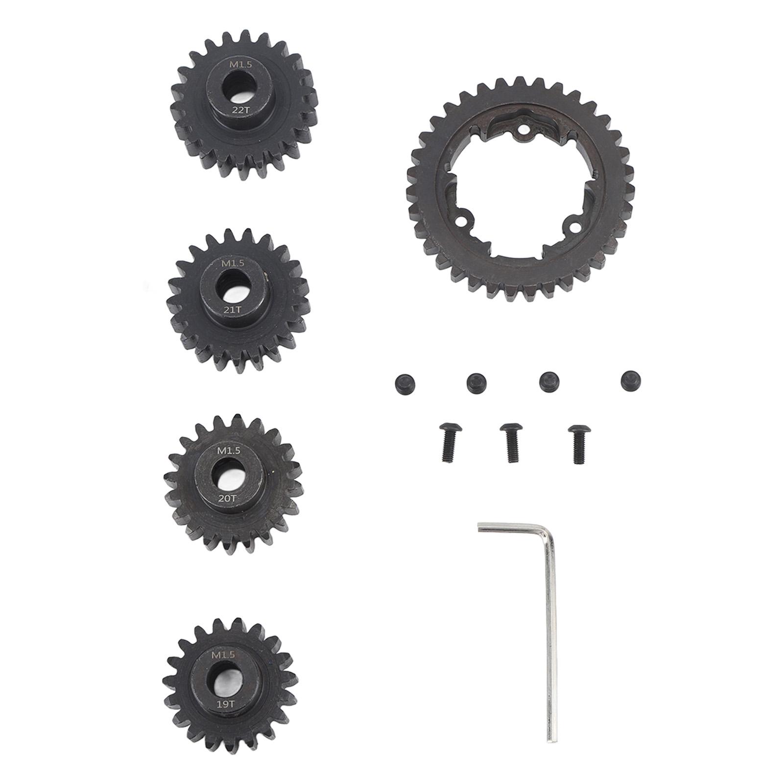 M1.5 Spur Pinion Set Steel 35T Spur 19T 20T 21T 22T Pinion Gear for TRAXXAS 15 6S, 8S Remote
M1.5 Spur Pinion Set Steel 35T Spur 19T 20T 21T 22T Pinion Gear for TRAXXAS 15 6S, 8S Remote