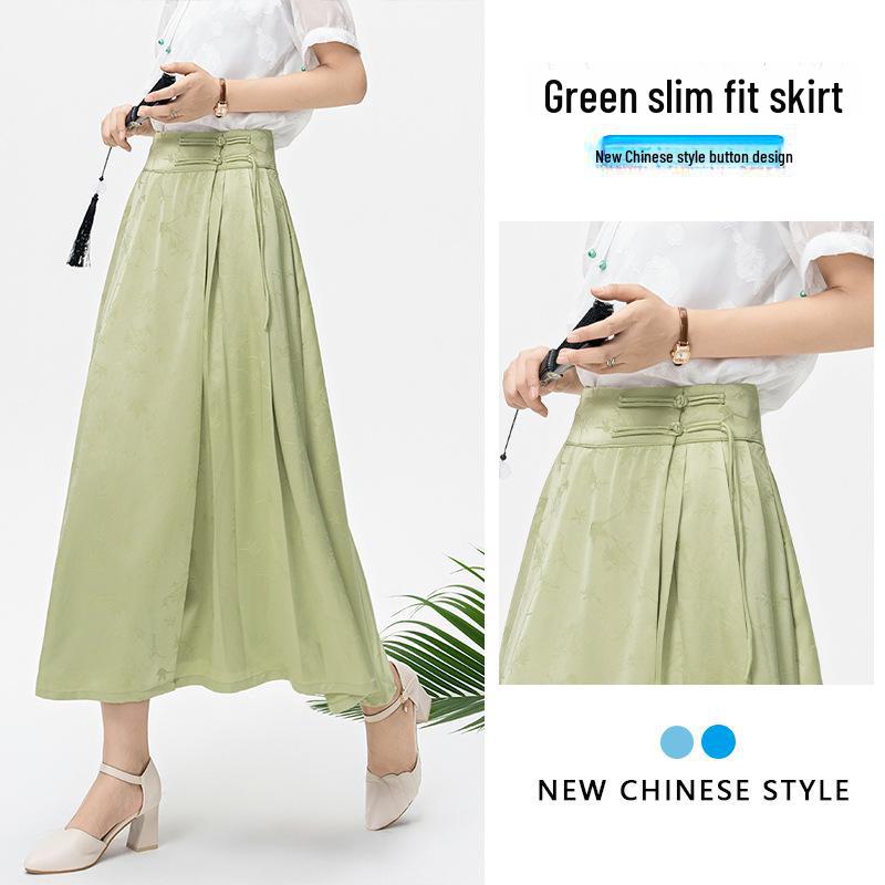 Light Green Horse-Faced A-Line Skirt - Summer 2025, Slim Chinese Style, High-End, Elegant Long Skirt for Women Large
Light Green Horse-Faced A-Line Skirt - Summer 2025, Slim Chinese Style, High-End, Elegant Long Skirt for Women Large