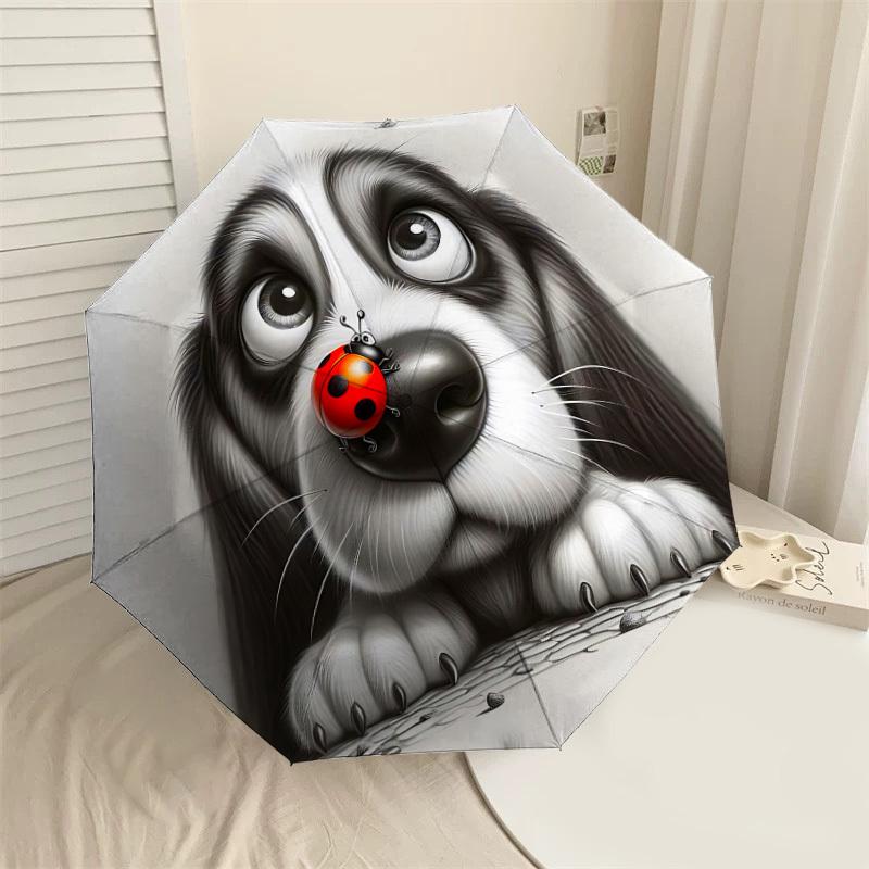 1PC dog ladybug Umbrella-8-Rib Reinforced, Automatic Open, Lightweight & Durable, Cute Fashion Accessory for Outdoor-T123
1PC dog ladybug Umbrella-8-Rib Reinforced, Automatic Open, Lightweight & Durable, Cute Fashion Accessory for Outdoor-T123