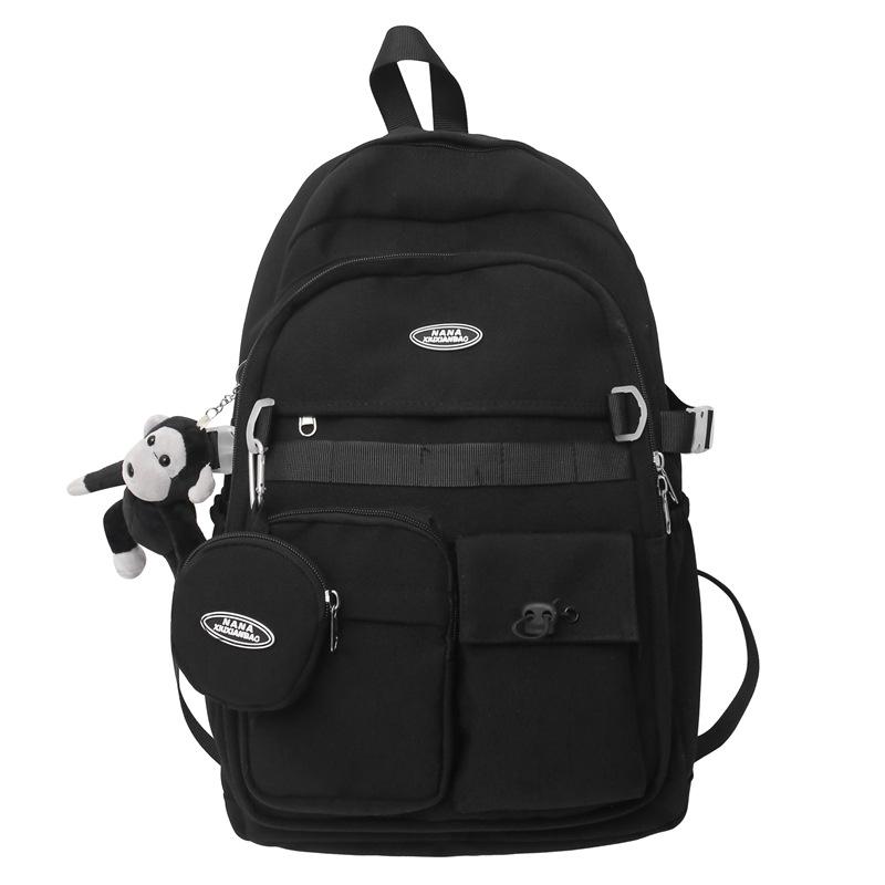 Nylon Backpack for Men Women Casual School Travel Backpack with Multiple Pockets чорний
Nylon Backpack for Men Women Casual School Travel Backpack with Multiple Pockets чорний
