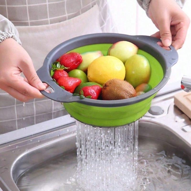 Collapsible Silicone Colander (Green) - Easy Storage 1pc зелёный
Collapsible Silicone Colander (Green) - Easy Storage 1pc зелёный