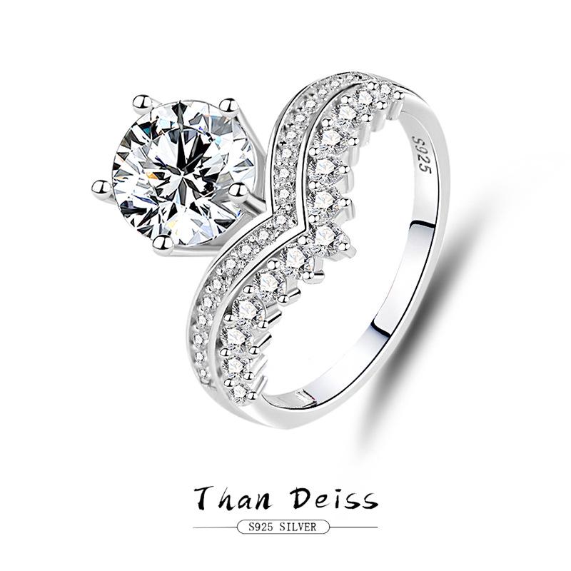 2 Carat D Color Moissanite S925 Silver Crown Design Ring - Classic Princess Wedding Jewelry Size 5
2 Carat D Color Moissanite S925 Silver Crown Design Ring - Classic Princess Wedding Jewelry Size 5