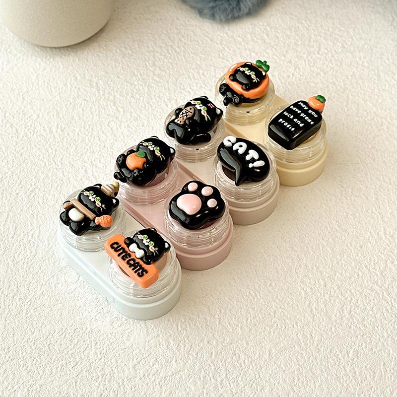Cartoon Cat Contact Lens Case Portable Mini Black Cat Plastic Travel Daily Storage for Women Girls
Cartoon Cat Contact Lens Case Portable Mini Black Cat Plastic Travel Daily Storage for Women Girls