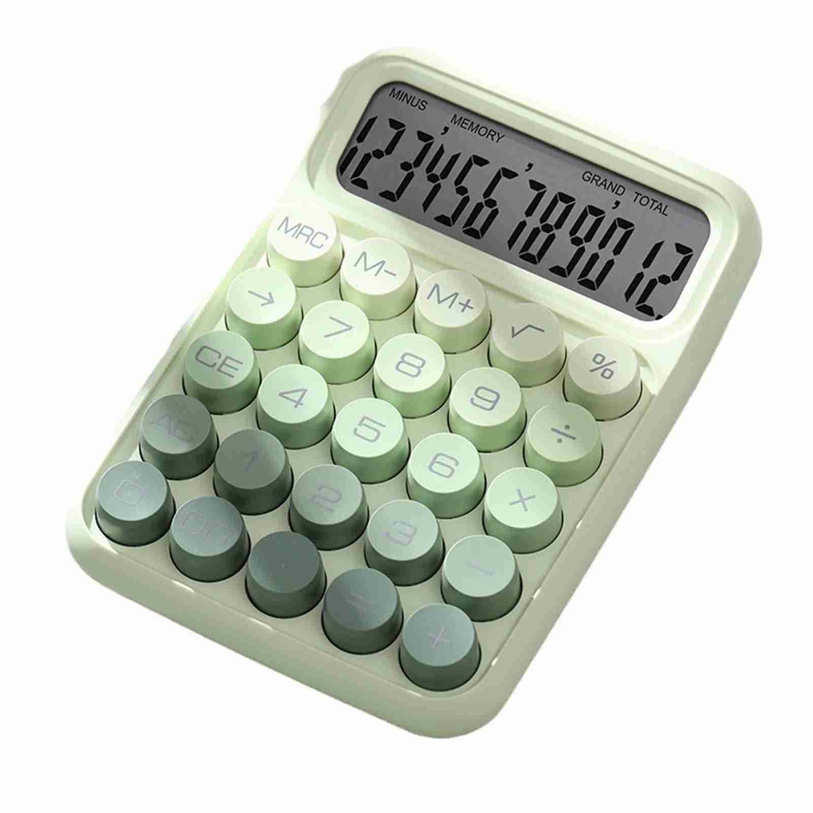 Cute Calculator 12 Digit Large Button Clear Display Screen Stylish Calculator for Student зелений
Cute Calculator 12 Digit Large Button Clear Display Screen Stylish Calculator for Student зелений