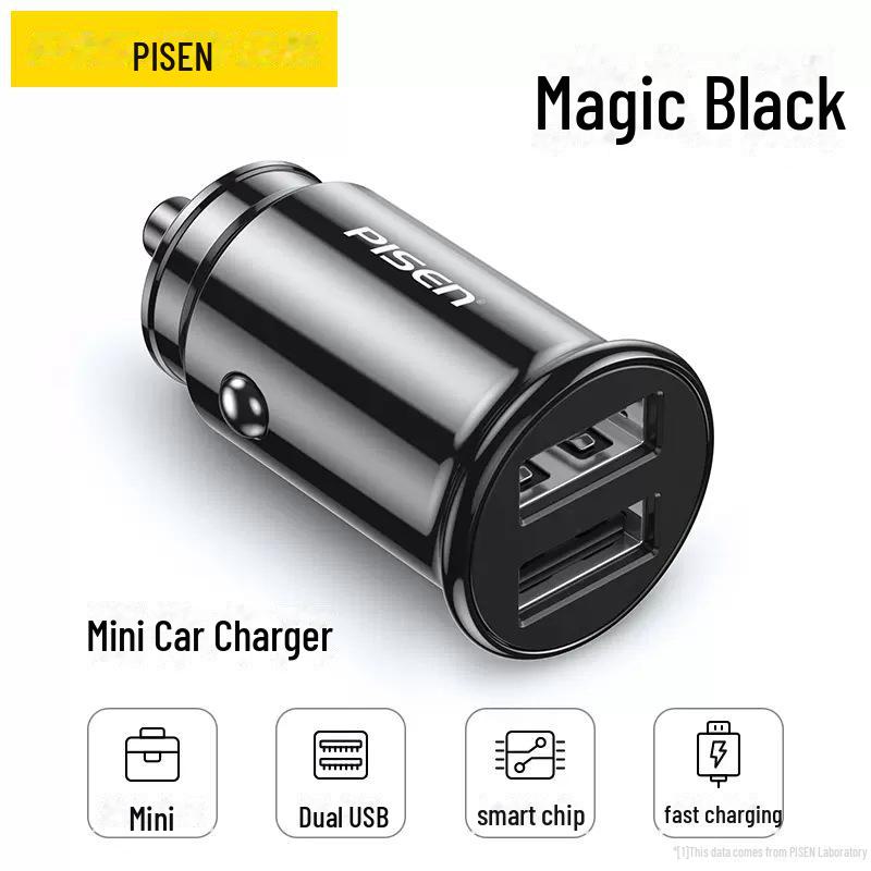 Адаптер для быстрой автомобильной зарядки PISEN 12 В/24 В с двумя USB-портами dual port mini 15W
Адаптер для быстрой автомобильной зарядки PISEN 12 В/24 В с двумя USB-портами dual port mini 15W