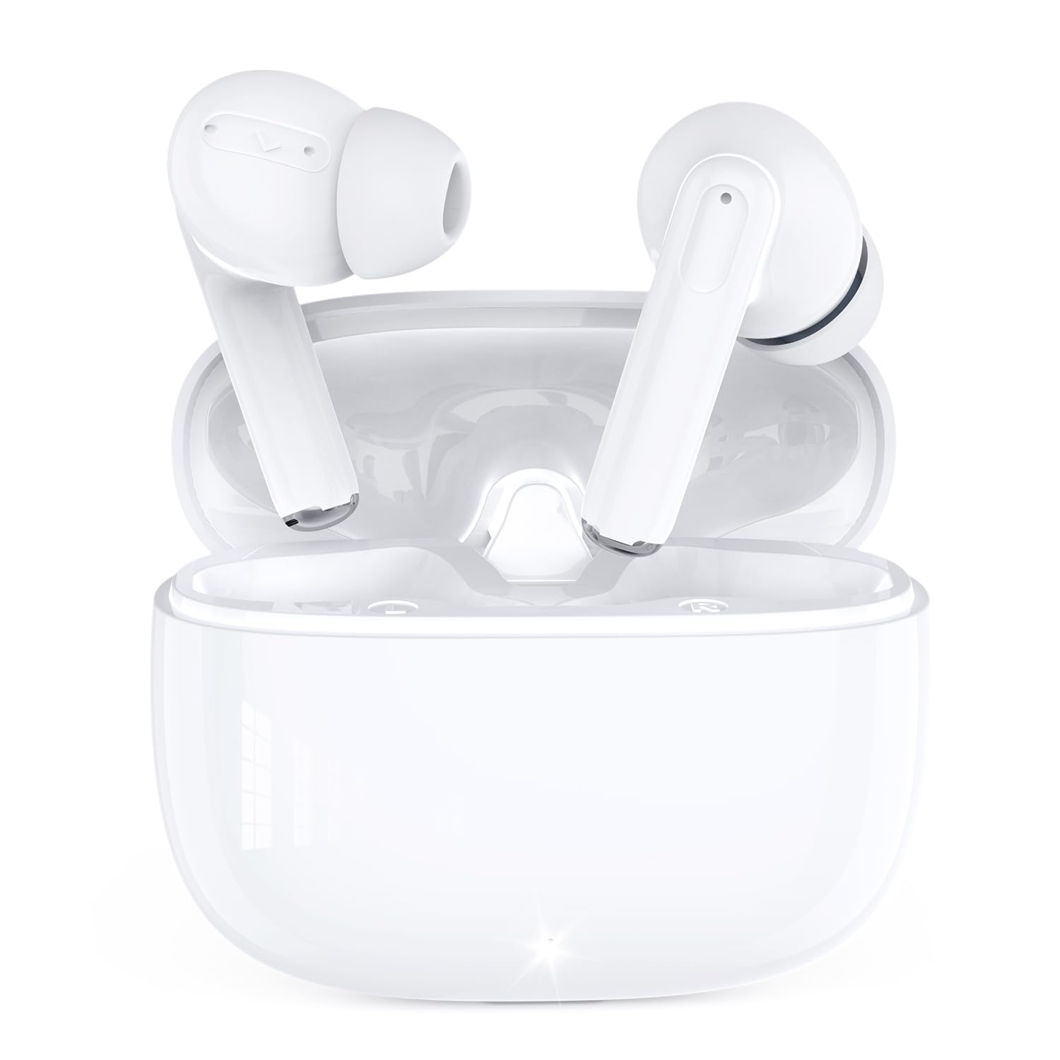 Наушники Bluetooth Беспроводные наушники Blueooth Bluetooth наушники быстрая зарядка ENC шумоподавление Автоматическое сопряжение Удобно носить С белый
Наушники Bluetooth Беспроводные наушники Blueooth Bluetooth наушники быстрая зарядка ENC шумоподавление Автоматическое сопряжение Удобно носить С белый