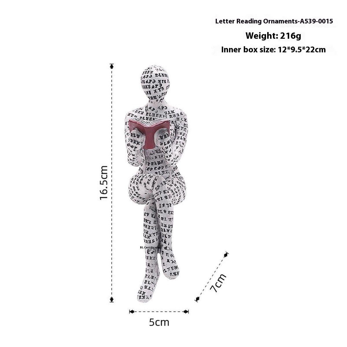 Nordic Book Lover Statue - Reading Person Resin Sculpture for Bookshelf Decor, Study Desk Ornament Minimalist Craft Decor
Nordic Book Lover Statue - Reading Person Resin Sculpture for Bookshelf Decor, Study Desk Ornament Minimalist Craft Decor