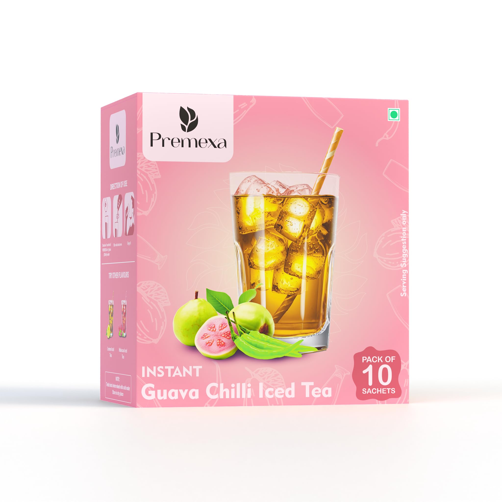 PREMEXA Functional Beverage Instant Iced Tea Powder | Just Mix with Water for Refreshing Drink | Guava Chili Variant | No Artificial Sweeteners (
PREMEXA Functional Beverage Instant Iced Tea Powder | Just Mix with Water for Refreshing Drink | Guava Chili Variant | No Artificial Sweeteners (
