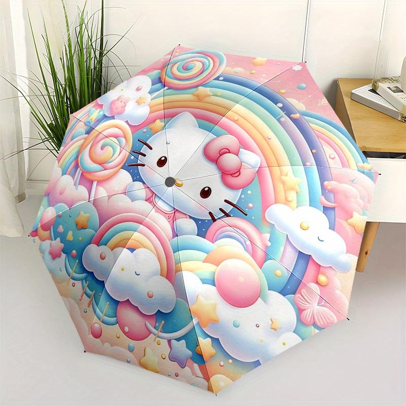Hello Kitty,Rainbow Fantasy Automatic opening and closing folding umbrella with 8 rib frame and compact travel design,perfect for all occa
Hello Kitty,Rainbow Fantasy Automatic opening and closing folding umbrella with 8 rib frame and compact travel design,perfect for all occa