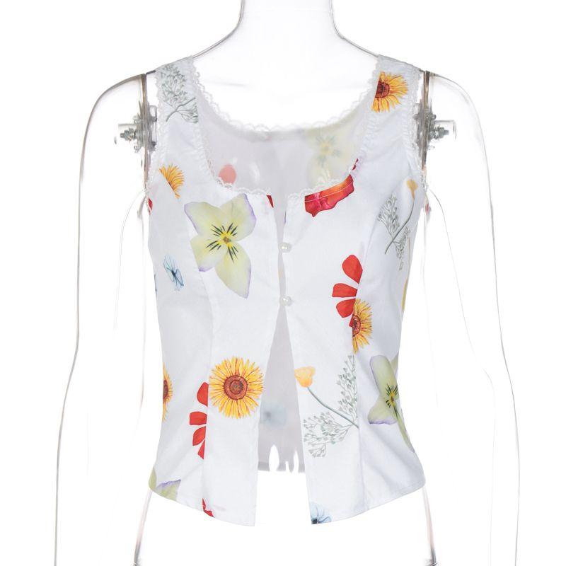 Gusty Thai Style Sexy Vacation Style Florals Lace Lace Pearl Buckle Tops Beautiful and Pure Desire Strappy Cardigan White S
Gusty Thai Style Sexy Vacation Style Florals Lace Lace Pearl Buckle Tops Beautiful and Pure Desire Strappy Cardigan White S