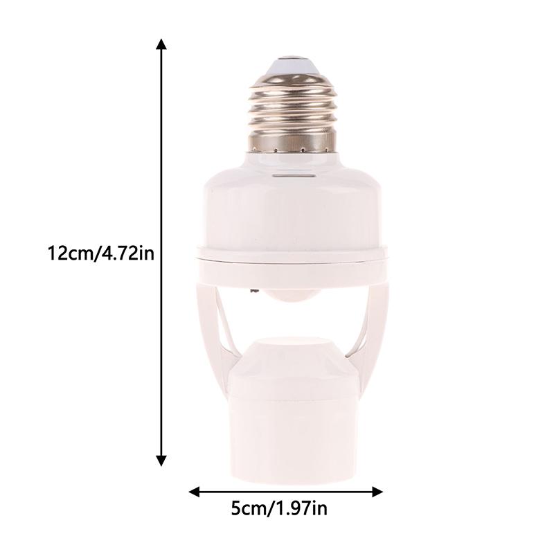 ’ 1Pc 360 Degrees Human Induction Motion Sensor Lamp Socket Base AC85-265V Delay Time Switch E27 Base Holder Socket Adapter
’ 1Pc 360 Degrees Human Induction Motion Sensor Lamp Socket Base AC85-265V Delay Time Switch E27 Base Holder Socket Adapter