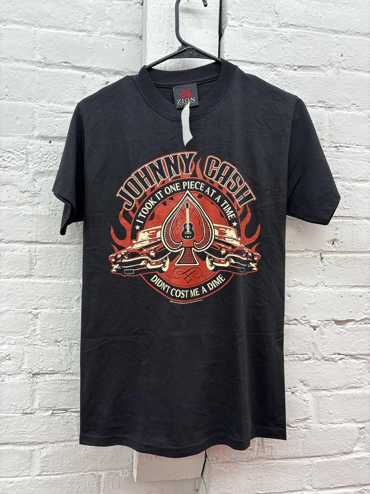 Johnny Cash Shirt Mens Small Black Zion Rootswear Band Music One Piece At A Time 3XL
Johnny Cash Shirt Mens Small Black Zion Rootswear Band Music One Piece At A Time 3XL