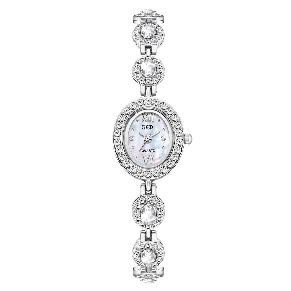 Niche High-End Bracelet Watch Light Luxury Oval Rhinestone Quartz Watch Women S Small Exquisite Literary Watch
Niche High-End Bracelet Watch Light Luxury Oval Rhinestone Quartz Watch Women S Small Exquisite Literary Watch