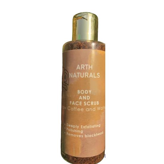 ARTH NATURALS| RAW COFFEE & WALNUT | BODY AND FACE SCRUB | DEEP EXFOLIATING | POLISHING | REMOVES BLACKHEAD| NET WGHT-75 gms| NATURAL INGREDIENTS.
ARTH NATURALS| RAW COFFEE & WALNUT | BODY AND FACE SCRUB | DEEP EXFOLIATING | POLISHING | REMOVES BLACKHEAD| NET WGHT-75 gms| NATURAL INGREDIENTS.