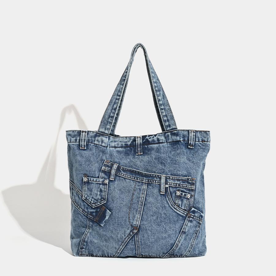 Vintage Denim Tote Bag Large Capacity Shoulder Handbag Casual Canvas Style Bag for Women School Work синій
Vintage Denim Tote Bag Large Capacity Shoulder Handbag Casual Canvas Style Bag for Women School Work синій