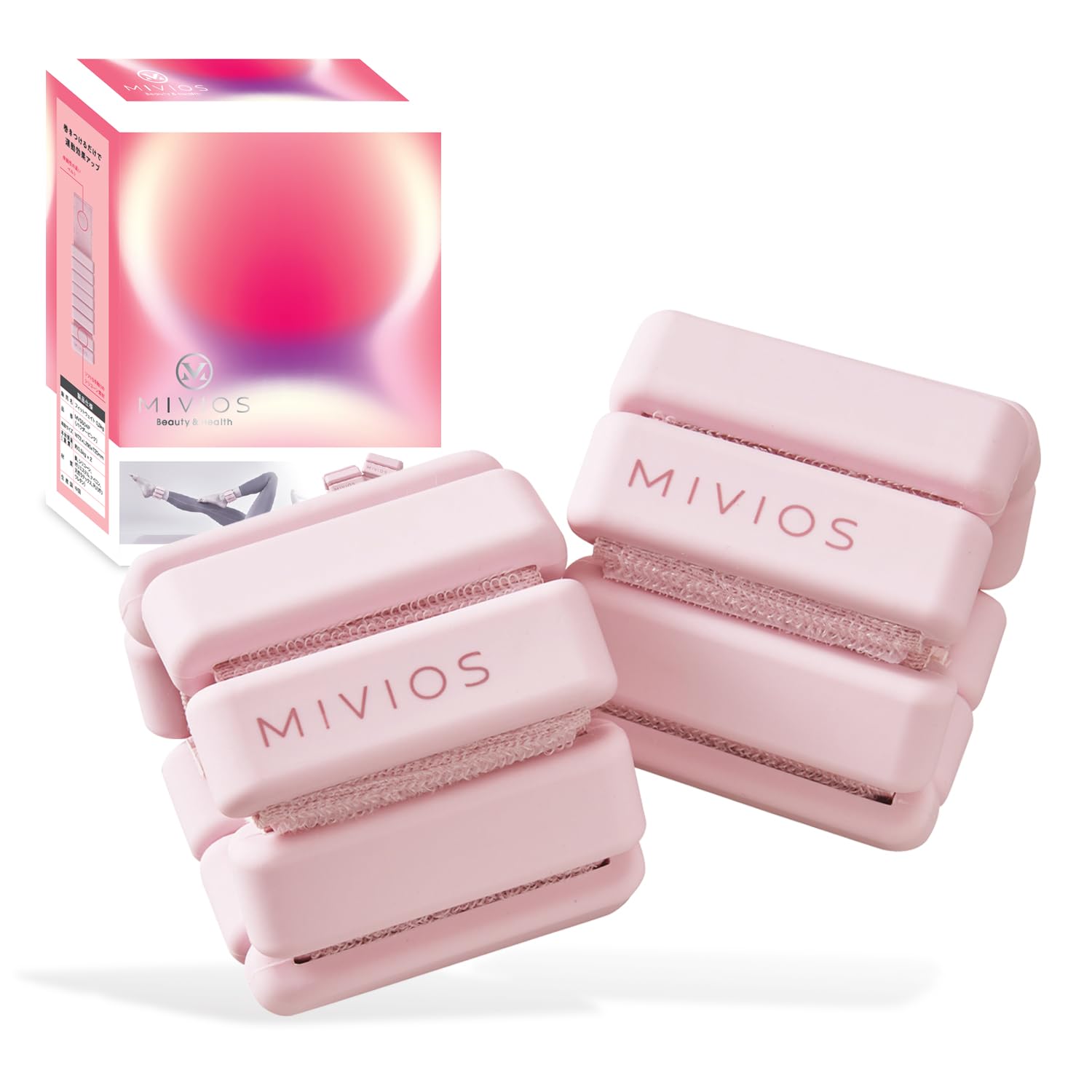MIVIOS Power Ankle Set of Soft and Highly for Hip Leg Thigh and Weight and Strength Powder Pink Weights, 0.5kg, 2, Stretchy, Lifting, Sculpting,
MIVIOS Power Ankle Set of Soft and Highly for Hip Leg Thigh and Weight and Strength Powder Pink Weights, 0.5kg, 2, Stretchy, Lifting, Sculpting,