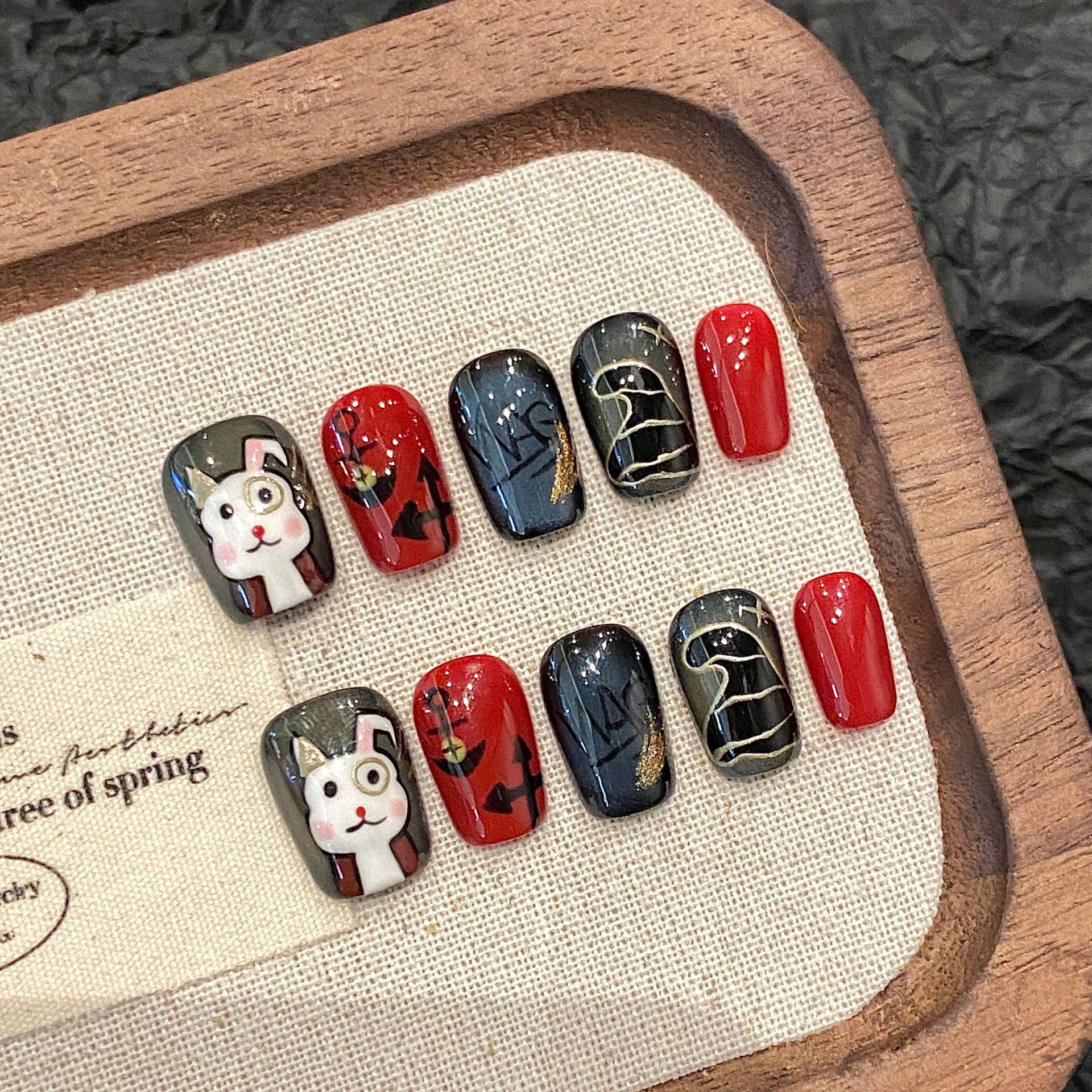 Yihe Big-Eyed Rabbit Hand-Painted Cute Removable Cartoon Anime Wearable Nail Pieces Medium M
Yihe Big-Eyed Rabbit Hand-Painted Cute Removable Cartoon Anime Wearable Nail Pieces Medium M