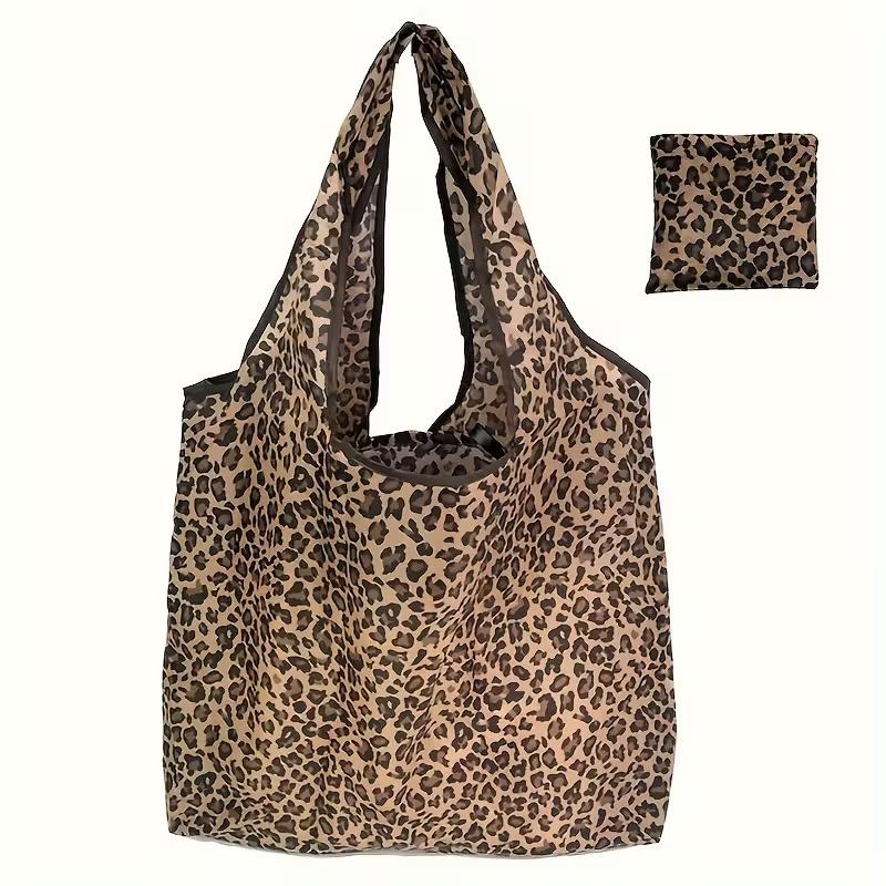 Leopard Print Foldable Shopping Tote - Lightweight Leakproof Nylon Bag with Strong Handles for Grocery & Supermarket коричневый
Leopard Print Foldable Shopping Tote - Lightweight Leakproof Nylon Bag with Strong Handles for Grocery & Supermarket коричневый