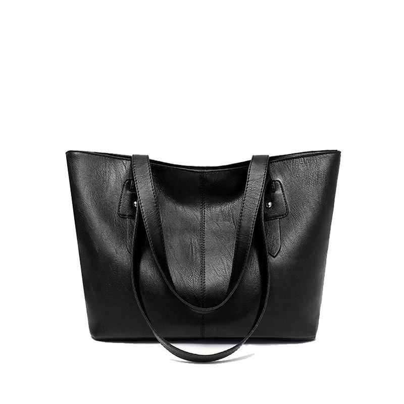 Большая сумка женская новая кожаная текстура простая и универсальная сумка через плечо большой вместимости сумка-тоут женская сумка чёрный
Большая сумка женская новая кожаная текстура простая и универсальная сумка через плечо большой вместимости сумка-тоут женская сумка чёрный