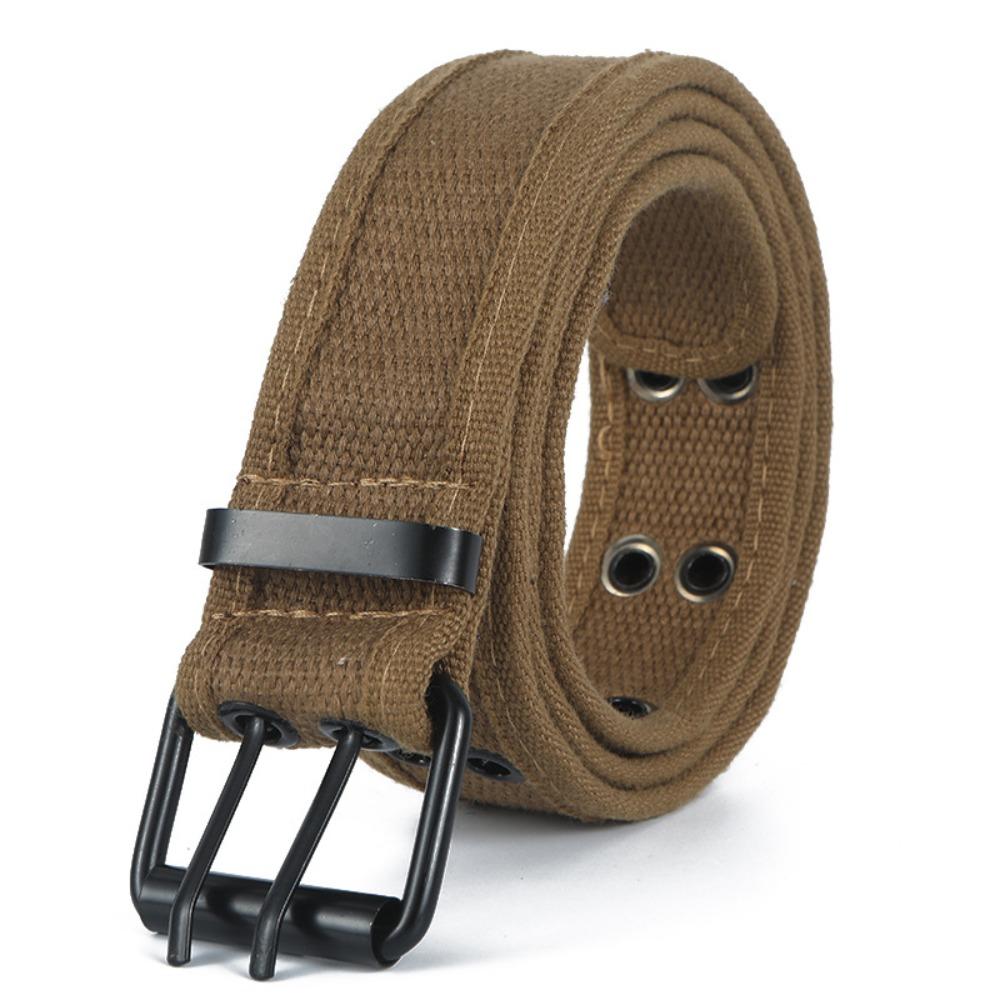 Double Row Hole Needle Buckle Belt Adjustable Canvas Belt Casual Sports Strap Unisex хакі
Double Row Hole Needle Buckle Belt Adjustable Canvas Belt Casual Sports Strap Unisex хакі