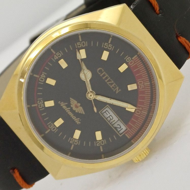 REFURBISHED VINTAGE CITIZEN AUTO 8200 JAPAN MENS BLACK DIAL WATCH 001-a411358-4 B001-a411358
REFURBISHED VINTAGE CITIZEN AUTO 8200 JAPAN MENS BLACK DIAL WATCH 001-a411358-4 B001-a411358