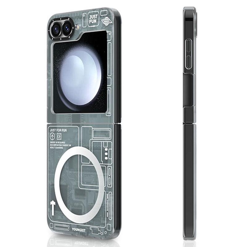 YOUNGKIT Technology Series for Samsung Galaxy Z Flip6 5G Magnetic Case Hard PC IMD Phone Cover Technology Black
YOUNGKIT Technology Series for Samsung Galaxy Z Flip6 5G Magnetic Case Hard PC IMD Phone Cover Technology Black