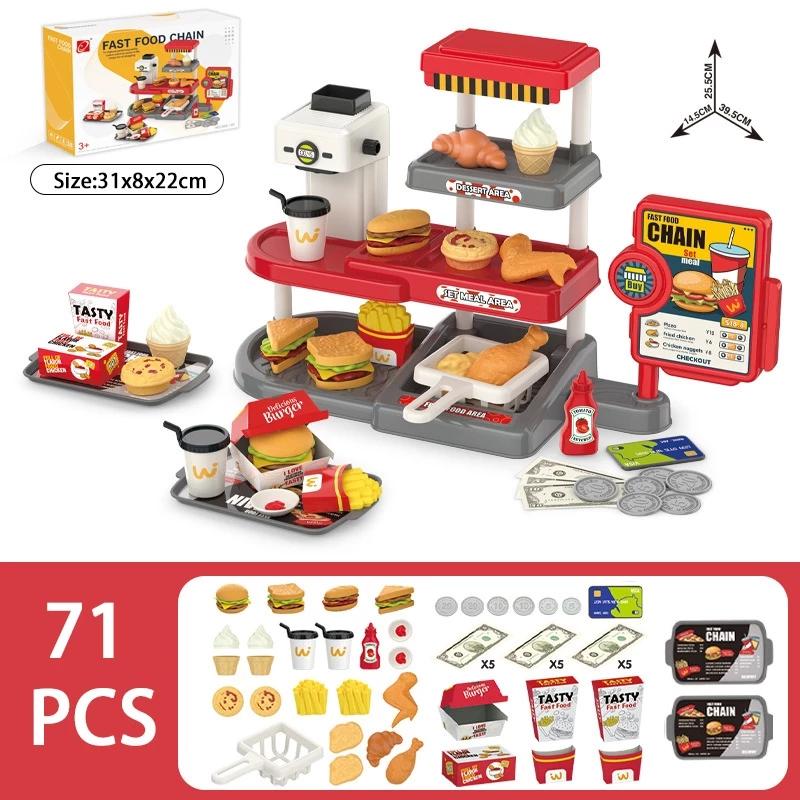 71 шт. Детская кухня Игрушки для ролевых игр Фаст-фуд Игрушки Барбекю Гриль Еда Набор для бургеров Игрушка Детский кухонный игровой набор Fast Food-71Pcs
71 шт. Детская кухня Игрушки для ролевых игр Фаст-фуд Игрушки Барбекю Гриль Еда Набор для бургеров Игрушка Детский кухонный игровой набор Fast Food-71Pcs