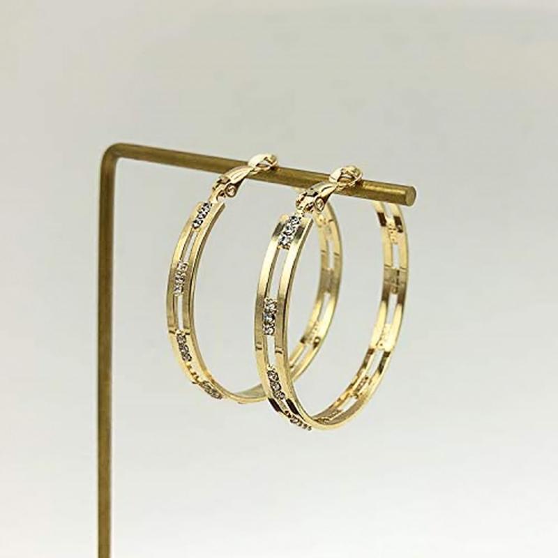 Huitan Fashionable Girls Big Circle Earrings Copper Color/Gold Color Modern Design Statement Women Hoop Earrings Zircon Bulk
Huitan Fashionable Girls Big Circle Earrings Copper Color/Gold Color Modern Design Statement Women Hoop Earrings Zircon Bulk