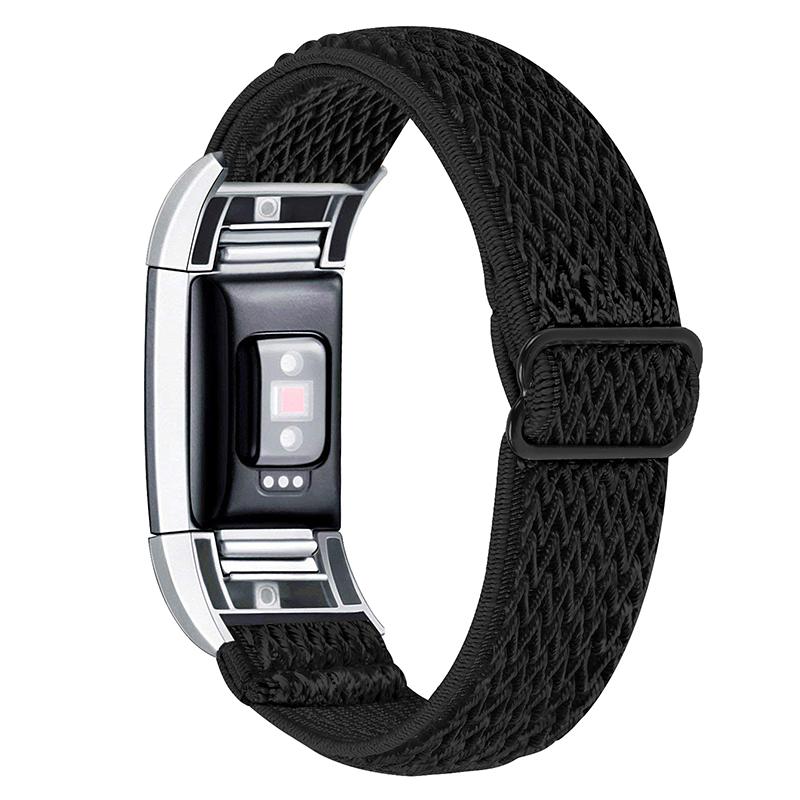 Braided Nylon Solo Loop Watch Strap Adjustable Elastic Wristband Replacement for Fitbit Charge 2 Black
Braided Nylon Solo Loop Watch Strap Adjustable Elastic Wristband Replacement for Fitbit Charge 2 Black