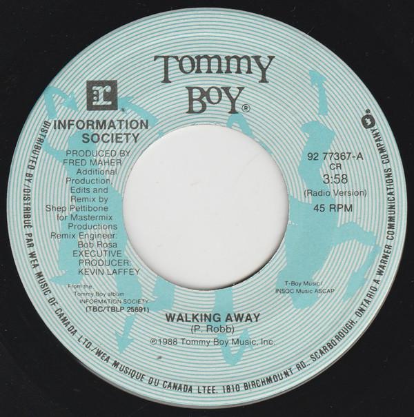 7inch Record INFORMATION SOCIETY Walking Away 9277367 Tommy Boy 1988 Canada Dance Electronica Used
7inch Record INFORMATION SOCIETY Walking Away 9277367 Tommy Boy 1988 Canada Dance Electronica Used