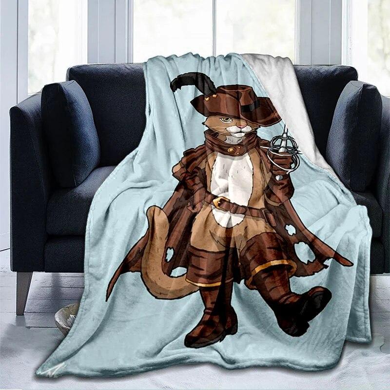 Cartoon cat swordsman printed blanket wearing boots, soft and comfortable warm blanket, bed, sofa, outdoor travel blanket, gift
Cartoon cat swordsman printed blanket wearing boots, soft and comfortable warm blanket, bed, sofa, outdoor travel blanket, gift