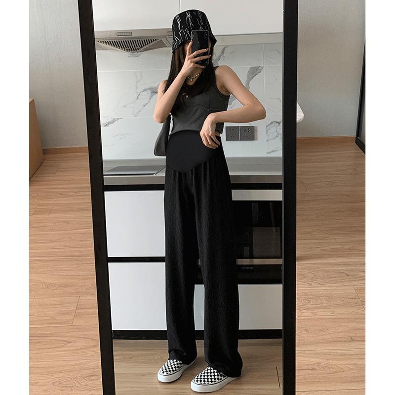 Maternity wide-leg pants summer thin outer wear summer new small casual floor pants ice pants summer wear M(90-110) чёрный
Maternity wide-leg pants summer thin outer wear summer new small casual floor pants ice pants summer wear M(90-110) чёрный