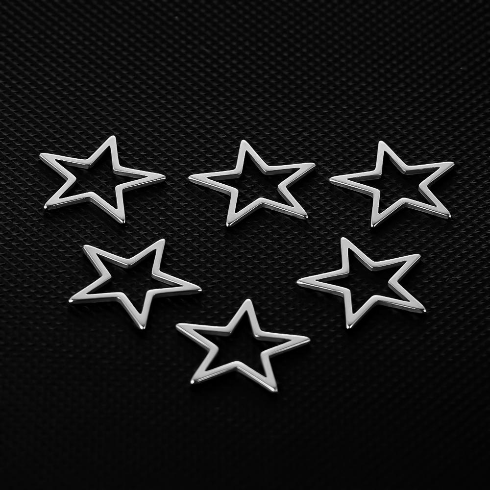 Semitree 10pcs 17mm Star Charms Stainless Steel Bracelet Connectors Necklace Pendant DIY Jewelry Making Handcrafted Accessories
Semitree 10pcs 17mm Star Charms Stainless Steel Bracelet Connectors Necklace Pendant DIY Jewelry Making Handcrafted Accessories
