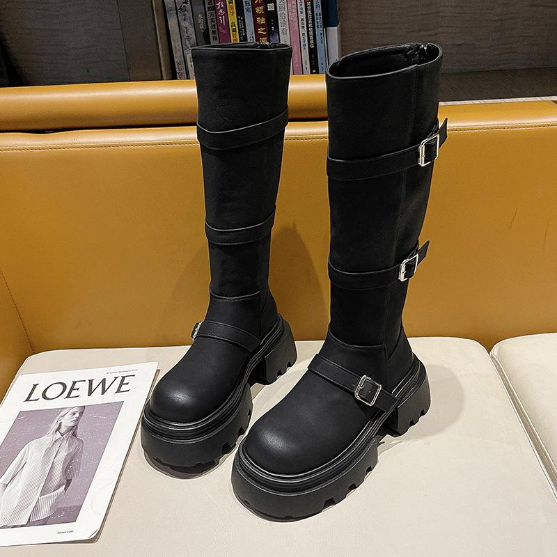 Ретро классические модные ботинки на платформе женские 2025 осень и зима новый темперамент маленький рост и стройность рыцарские ботинки 40 чёрный
Ретро классические модные ботинки на платформе женские 2025 осень и зима новый темперамент маленький рост и стройность рыцарские ботинки 40 чёрный