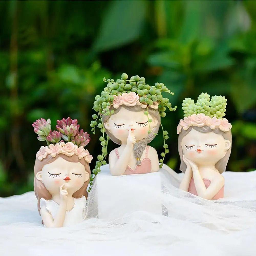 Nordic Cute Fairy Face Flower Pot Drainage Hole Succulent Cactus Planter Pot Green Plant Style 4
Nordic Cute Fairy Face Flower Pot Drainage Hole Succulent Cactus Planter Pot Green Plant Style 4
