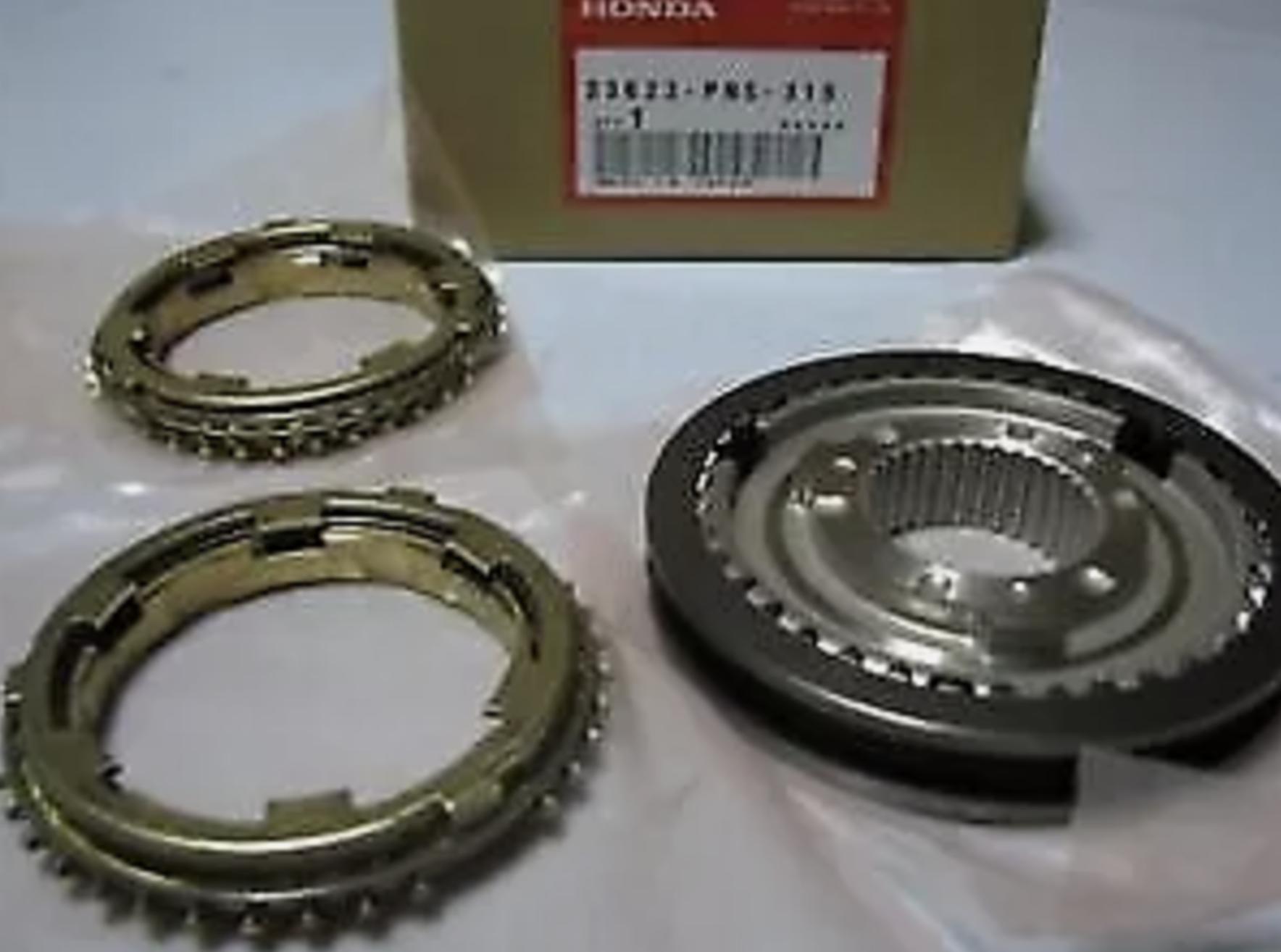 Genuine for Honda K Series 3rd-4th Sleeve Hub Set With Brass Synchros
Genuine for Honda K Series 3rd-4th Sleeve Hub Set With Brass Synchros