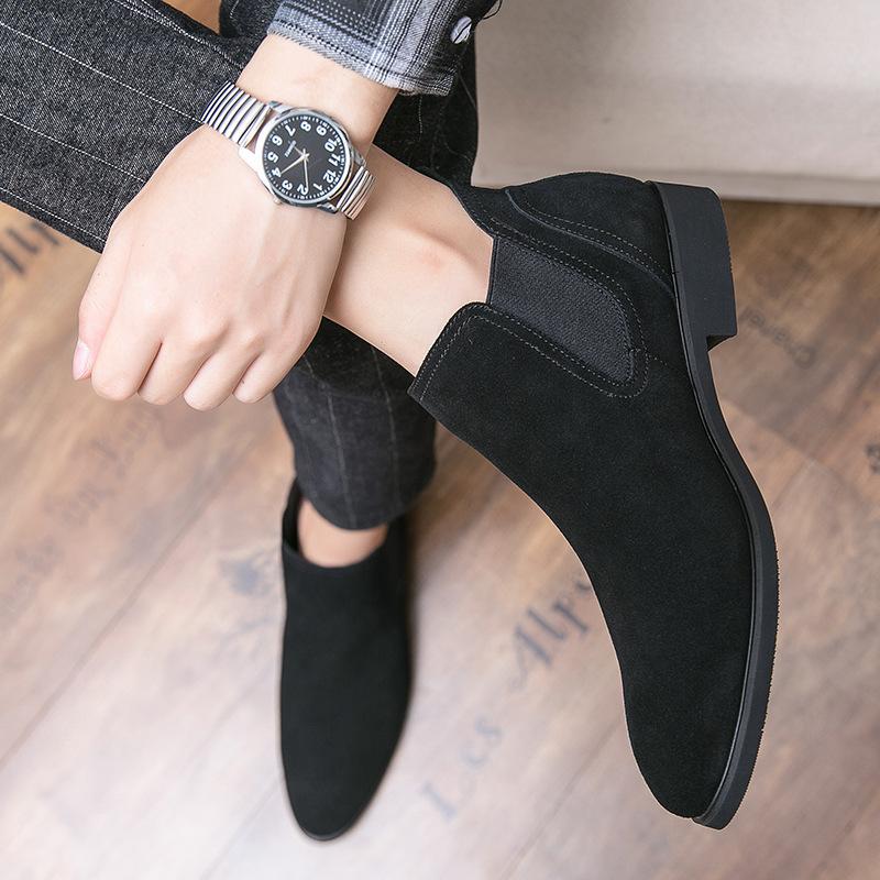 Chelsea boots men s boots British style high-top leather shoes flip mid-top short boots suede mens sneakers 38
Chelsea boots men s boots British style high-top leather shoes flip mid-top short boots suede mens sneakers 38