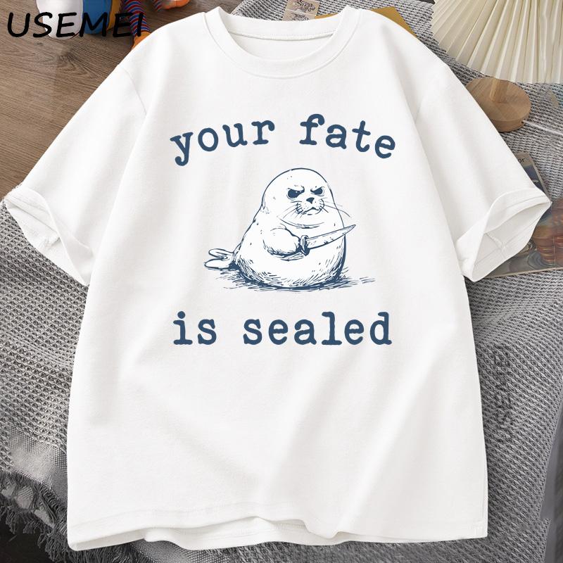 Your Fate Is Sealed T-Shirt Men Women Harajuku Funny Tshirt Animal Retro Y2k Fashion Top Short Sleeve Letter Print T Shirt Tops 5XL
Your Fate Is Sealed T-Shirt Men Women Harajuku Funny Tshirt Animal Retro Y2k Fashion Top Short Sleeve Letter Print T Shirt Tops 5XL