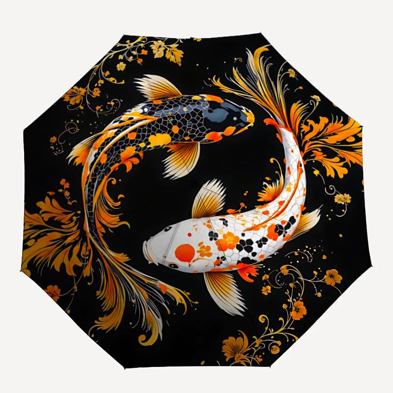 1pc Koi Fish Floral Automatic Folding Umbrella, 8-Rib Sturdy Canopy, Portable Travel Umbrella for Outdoor Use
1pc Koi Fish Floral Automatic Folding Umbrella, 8-Rib Sturdy Canopy, Portable Travel Umbrella for Outdoor Use