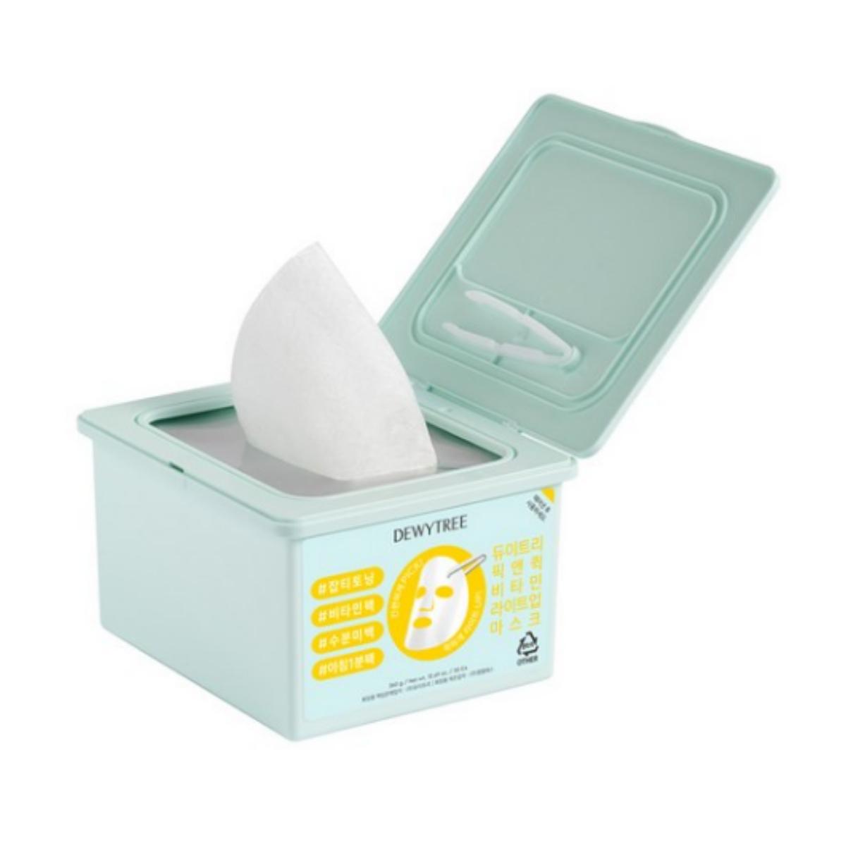 Dewytree Pick & Quick Vitamin Light‑Up Mask — 360 g + 30 sheets
Dewytree Pick & Quick Vitamin Light‑Up Mask — 360 g + 30 sheets