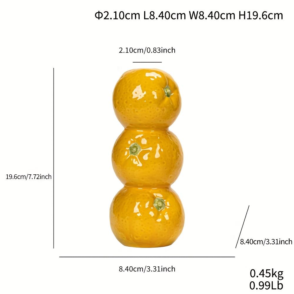 Яркая керамическая ваза, 1 шт. Современная лимонная, оранжевая, арбузная, в форме фрукта, декоративная бутылка, круглой формы, идеально подходит для декора дома, офиса Orange
Яркая керамическая ваза, 1 шт. Современная лимонная, оранжевая, арбузная, в форме фрукта, декоративная бутылка, круглой формы, идеально подходит для декора дома, офиса Orange