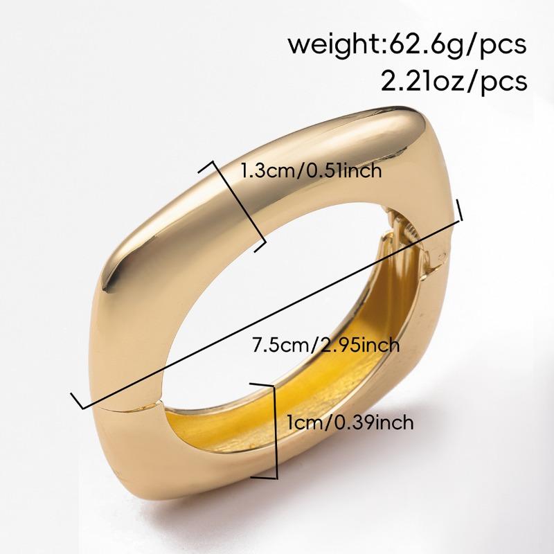 Accessories Square Bracelet Personalized Bracelet Metal Wind Spring Bracelet Open Women s Accessories
Accessories Square Bracelet Personalized Bracelet Metal Wind Spring Bracelet Open Women s Accessories