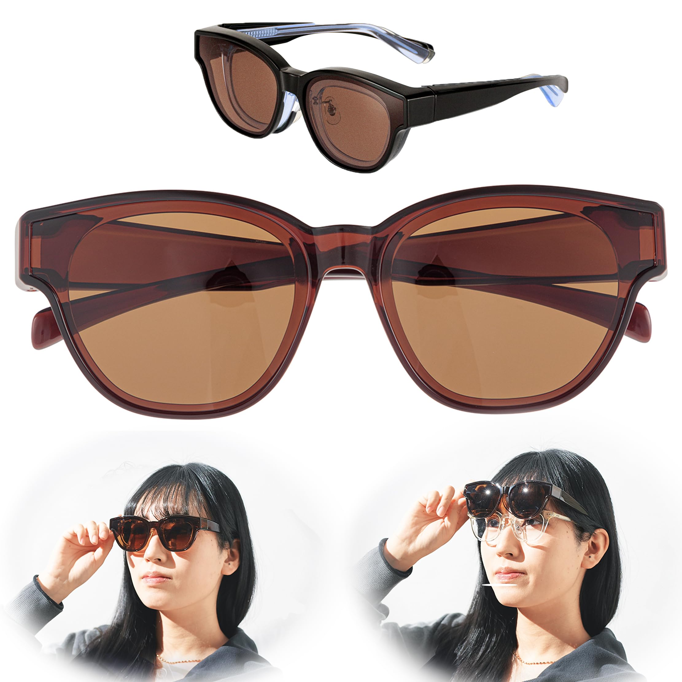 meigan Over The Most Stylish and Attractive Wellington Fieldgate Overglasses, Large, Glasses, Sunglasses, Polarized, Anti-glare, Type, Brown/Brown,
meigan Over The Most Stylish and Attractive Wellington Fieldgate Overglasses, Large, Glasses, Sunglasses, Polarized, Anti-glare, Type, Brown/Brown,