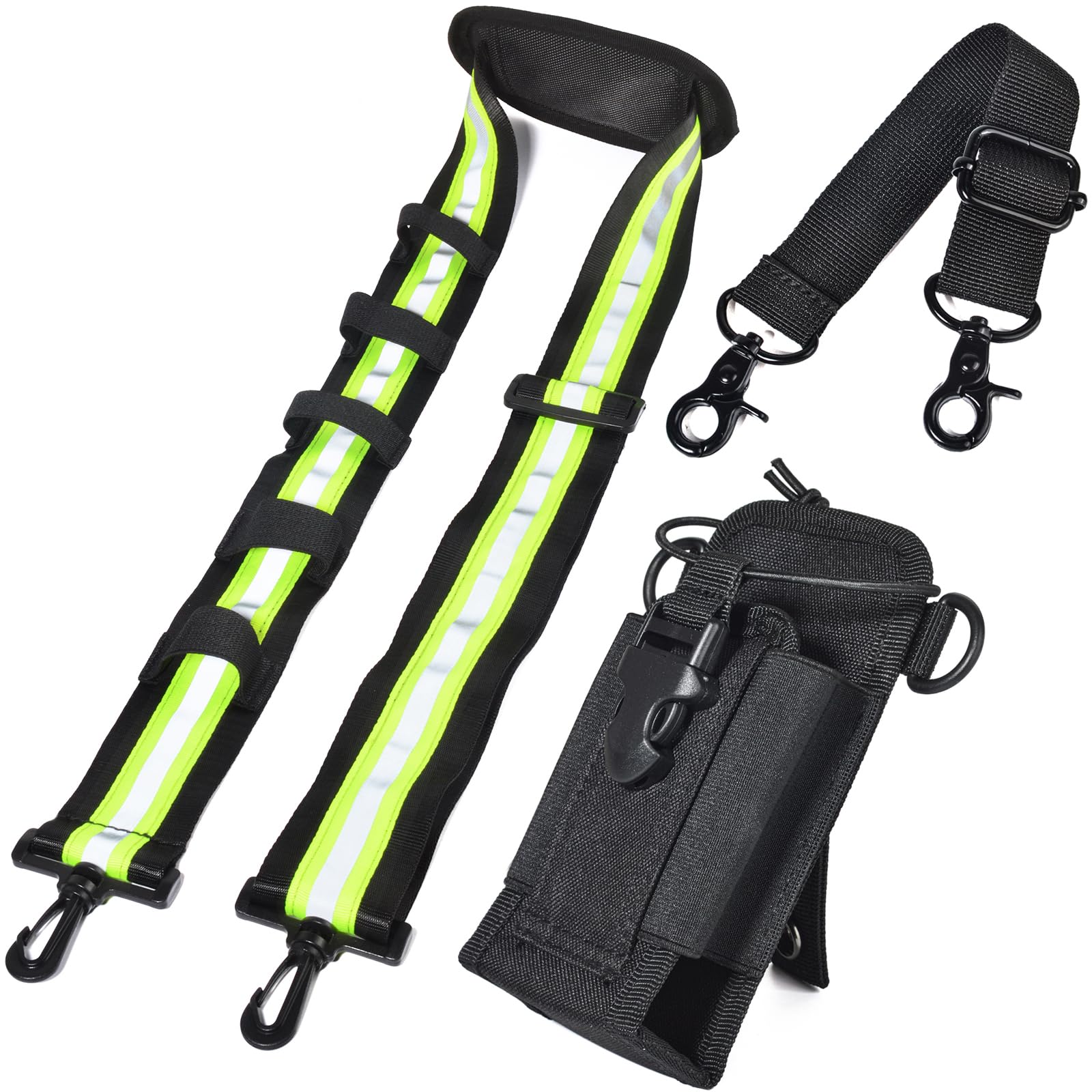 HYS Molle Compatible Radio Holster with Shoulder Belt and Anti-Sway Strap Set, Shoulder-Mounted Transceiver Holder with Reflective Material, Easy to
HYS Molle Compatible Radio Holster with Shoulder Belt and Anti-Sway Strap Set, Shoulder-Mounted Transceiver Holder with Reflective Material, Easy to