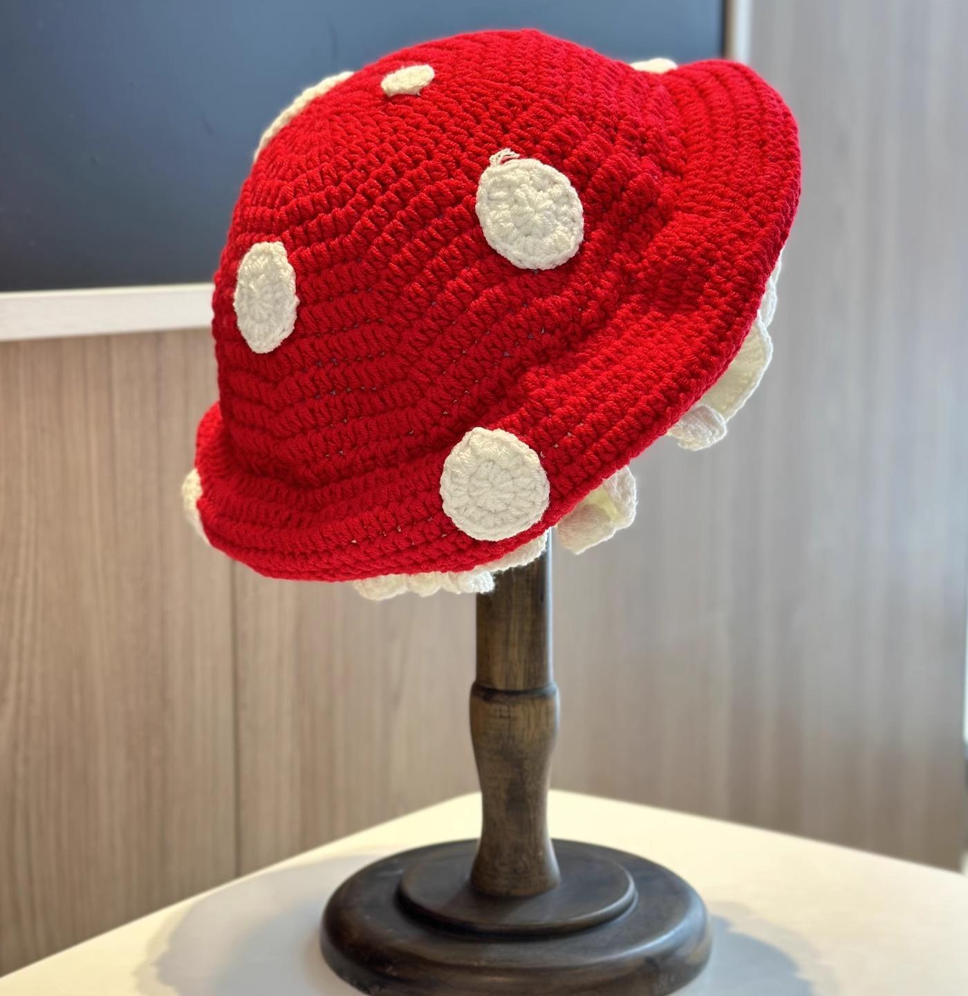 Sweet Funny Mushroom Crocheted Hat Women Winter Warm Beanie Cap For Halloween Party Cosplay Headwear One Size красный
Sweet Funny Mushroom Crocheted Hat Women Winter Warm Beanie Cap For Halloween Party Cosplay Headwear One Size красный