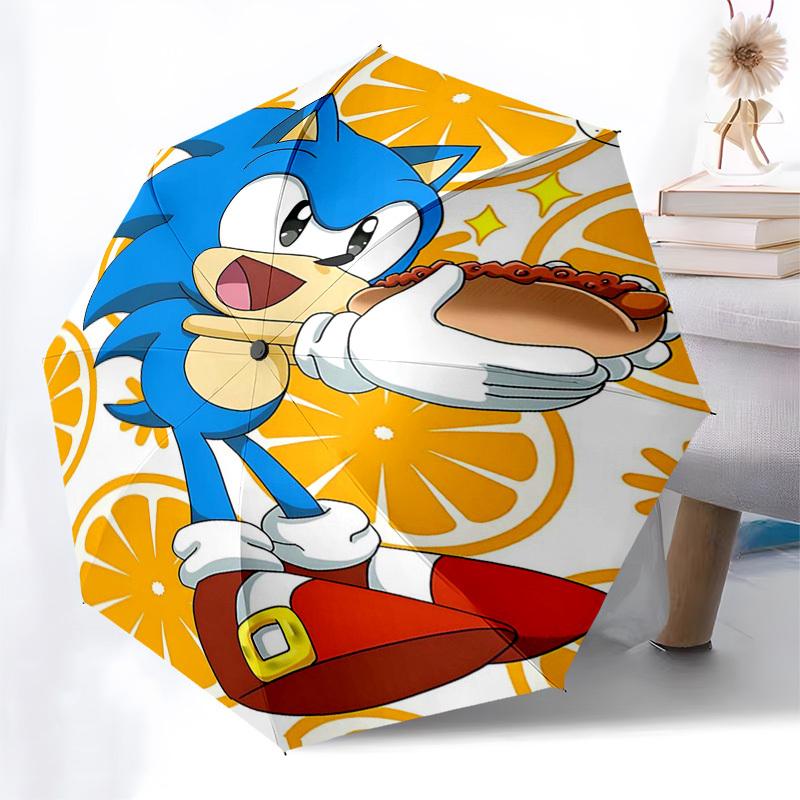 1pc Sonic the Hedgehog Hot Dog Auto Open Close Umbrella, Portable 3-Fold Design with 8-Bone Iron Frame, Outdoor Umbrella, Festival Gift for Fans, Trav
1pc Sonic the Hedgehog Hot Dog Auto Open Close Umbrella, Portable 3-Fold Design with 8-Bone Iron Frame, Outdoor Umbrella, Festival Gift for Fans, Trav