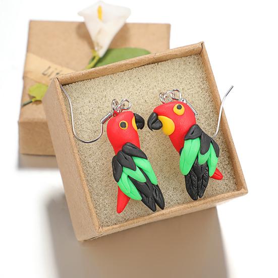 Простые женские красочные мягкие глиняные керамические серьги-гвоздики с попугаем, ювелирный декор
Простые женские красочные мягкие глиняные керамические серьги-гвоздики с попугаем, ювелирный декор