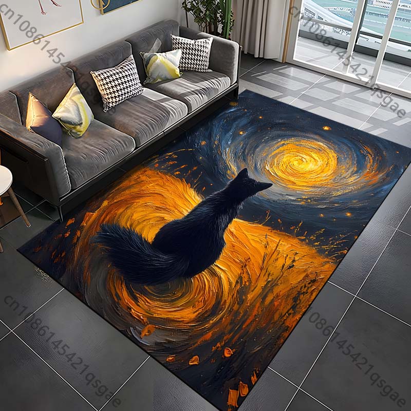 1PC Cat gazes at swirling sky Print Carpet Rug for Living Room Bedroom Sofa Doormat Home Decor Non-slip Floor Mat 40cm x 60cm
1PC Cat gazes at swirling sky Print Carpet Rug for Living Room Bedroom Sofa Doormat Home Decor Non-slip Floor Mat 40cm x 60cm